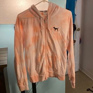 PINK VICTORIA SECRET ZIP UP HOODIE
